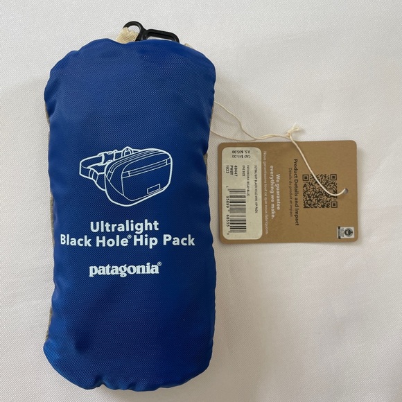 Patagonia Ultralight Black Hole Mini Hip Pack Belt 1L Patchwork Belay Blue - Picture 7 of 10